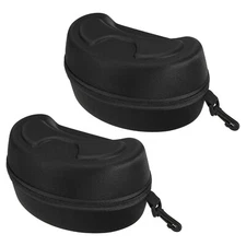 Hard Ski Goggle Case, 2 Pack EVA Sports Glasses Case, 8.27" x 4.72" x 4.33"