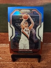 2020-21 Panini Prizm #6 Zach Collins Red, White and Blue Prizms card