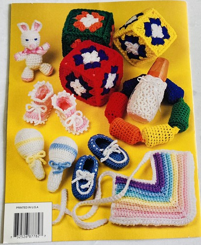 Vintage Annie's Attic Crochet 1 HOUR BABY GIFTS Crochet Pattern Book 87G82 1994 - Picture 3 of 3