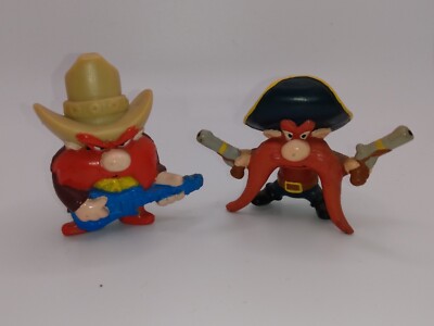 Lot Of 2 Yosemite Sam 1990 Pirate Guns Blazing And 1994 Cowboy Playing Guitar...