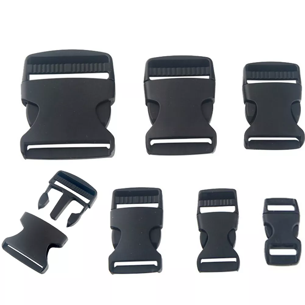 Plastic Side Release Buckles Clips for Webbing Strap Squeeze