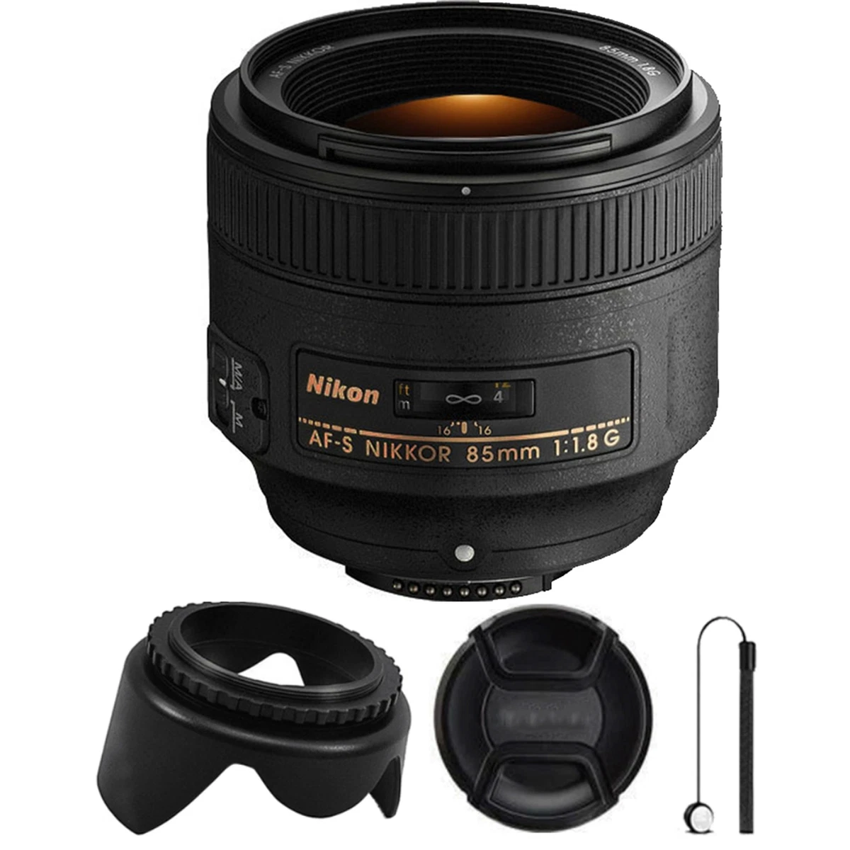 Nikon AF-S Nikkor 85mm f/1.8G Lens for Nikon D3400, D3500, D5200