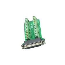 1PCS DB25 Female 25Pin Plug Breakout PCB Board Terminals D-SUB Connector