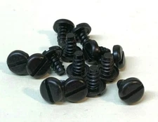 (500) #10 X 5/16 Pan Sheet Metal Screw Black Oxide rounded Type-B Blunt Point 