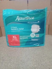 Assurance Unisex bariatric brief - XL 15 count