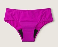 VS Pink cotton Period PANTY Hipster Small New Magenta