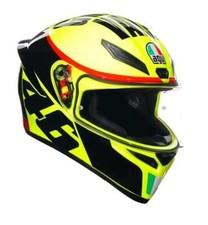 Casco Integral AGV K1 S E2206 Amarillo Fluo Negro Gracias Vale Talla L