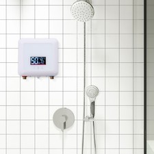 5500W 110V Tankless Hot Water Instant Heater Electric Shower Kitchen Boiler Bath