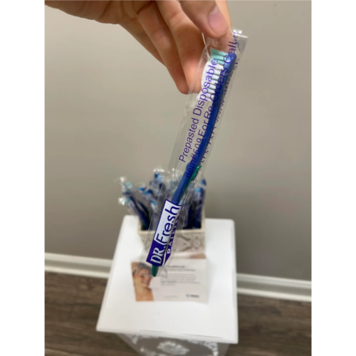 Dr. Fresh Pre-Pasted Disposable Toothbrush, 720/Pack Adult Bulk Toothbrushes - Picture 2 of 4