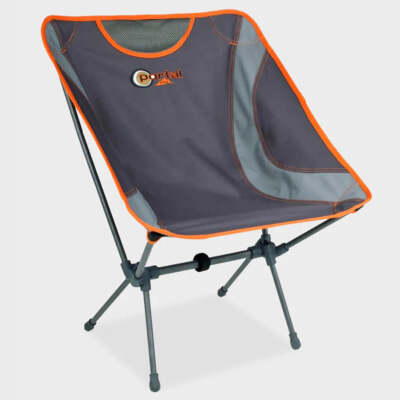 Portal Outdoor - leichter faltbarer Campingstuhl - ''Aaron'' grau/orange