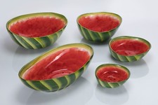 Bassano Melonen-Schalen asymetrisch 5 Größen Ausgefallene italienische Keramik 