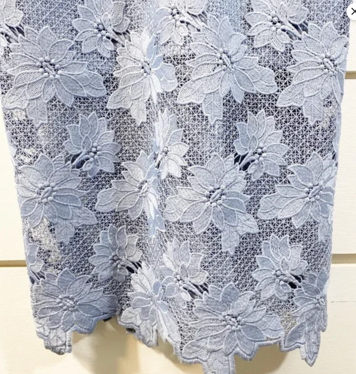 Bardot Vienna Lace Overlay Dress Dusty Blue Size 4 XS Extra Small | eBay