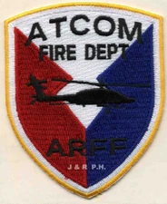 ARMY - A.T.C.O.M.  A.R.F.F. Fire Dept., AL (3" x 3.75" size) fire patch