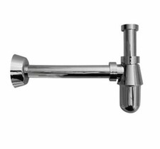 SIFONE A BOTTIGLIA PER LAVABO LAVANDINO BAGNO CROMATO COMPLETO VARIE MIS 11783V