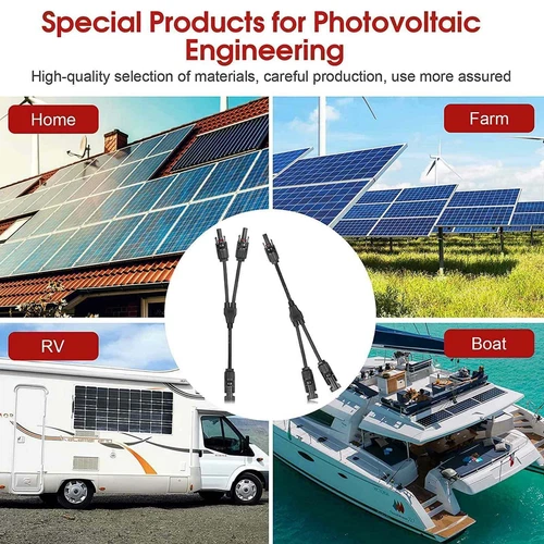 Panel Solar Y/T Rama Cable Conexión Impermeable Adaptador Extensión Envío Gratis - Imagen 8 de 21