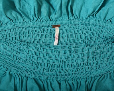 Free People Lush Life Linen Strapless Midi Dress S 6 Women's Casual NEW  40377 | eBay