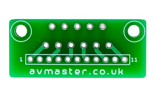 Multiwatt 11 MW11 TO220-11 Breakout Adapter Breadboard Stripboard 2.54mm 0.1" - Picture 1 of 2