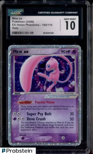 2006 Pokemon Ex Holon Phantoms #100/110 Mew ex Holo CGC 10 GEM MINT
