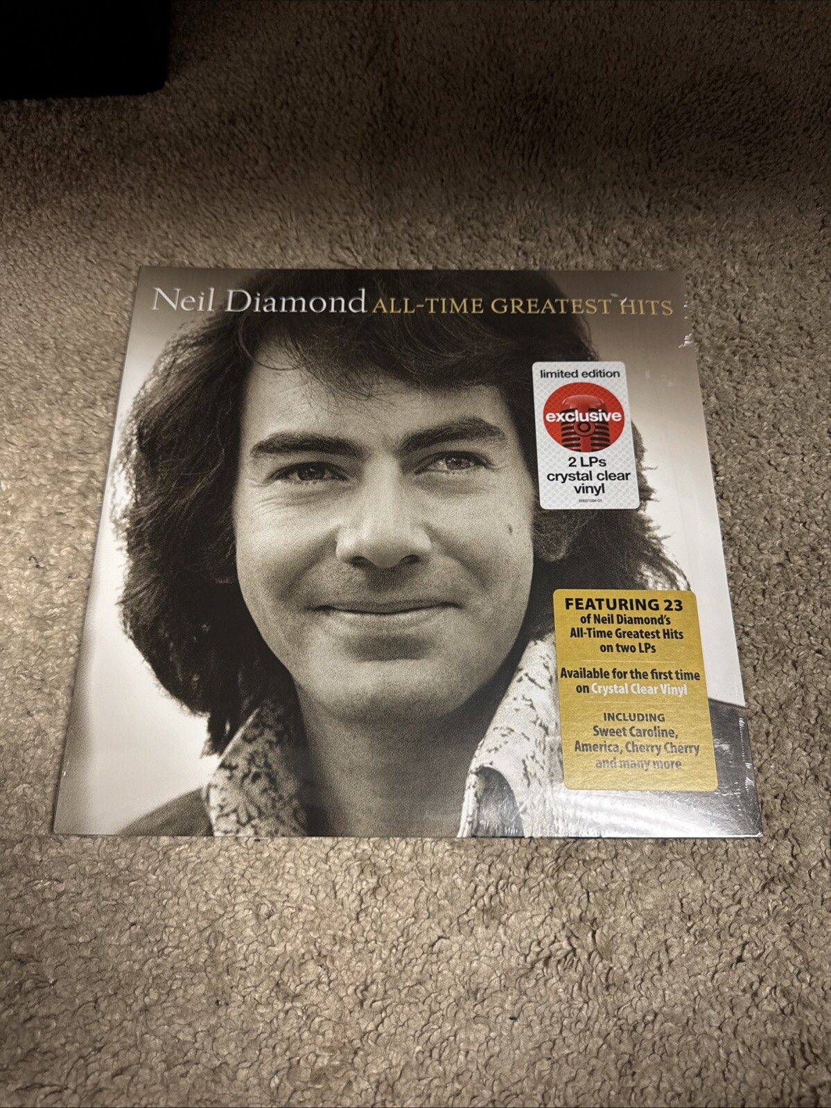 Neil Diamond All Time Greatest Hits 2-LP Clear Vinyl Limited Edition 2020