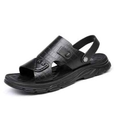 Mens Sandals Antiskid Summer Casual Shoes Open Toe Flats Slippers Beach Shoes