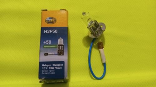 HELLA ~ H3P50 ~ +50 Performance Bulb ~ 12V 55W PK22s ~ One Bulb (1) ~ NEW! ~ A