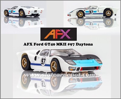 NEW RELEASE AFX Ford GT40 MK II #97 Mega G+ Fits Auto World, HO Slot Car 22058