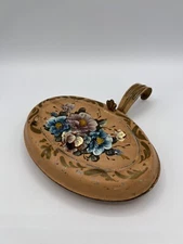 Vintage Hand Painted Tole Ware Crumb Catcher