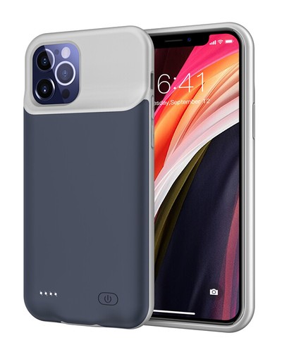 20000mAh pour iPhone 12 12 Pro Max étui d'alimentation batterie silicone housse de chargeur bancaire - Photo 24 sur 27