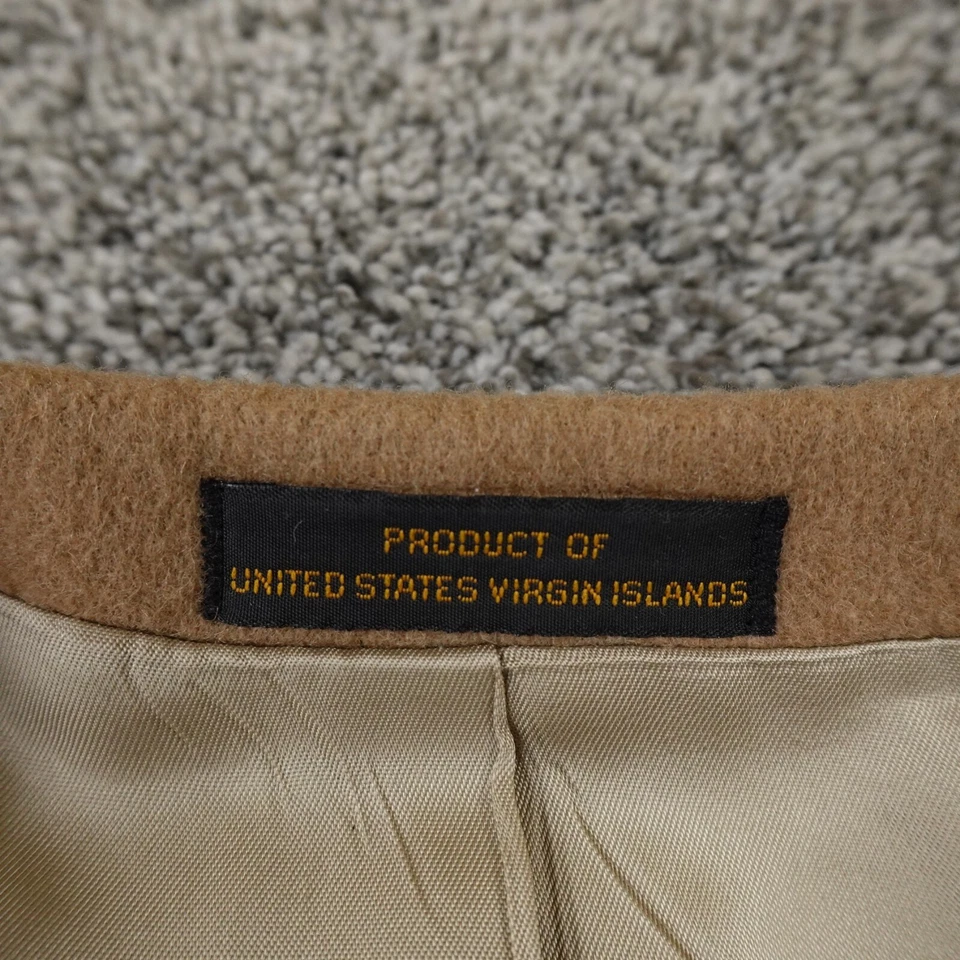 Chaqueta Savile Row Para Hombres 46 Marrón Beige Lana Camel Traje Top Blazer Deporte Sobre Abrigo Foto 3 de 4