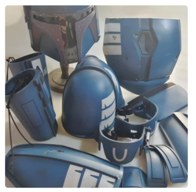 The Mandalorian Star Wars Death Watch Armor Helmet Mask Set FRP Cosplay Props