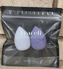 Araceli Beauty-- 2 Pack-- Bella Sponges-- Makeup Teardrop Sponges-- SEALED