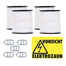 10mm 800m Weidezaunband Breitband Weideband Elektro Weidezaun Band Niro Leiter