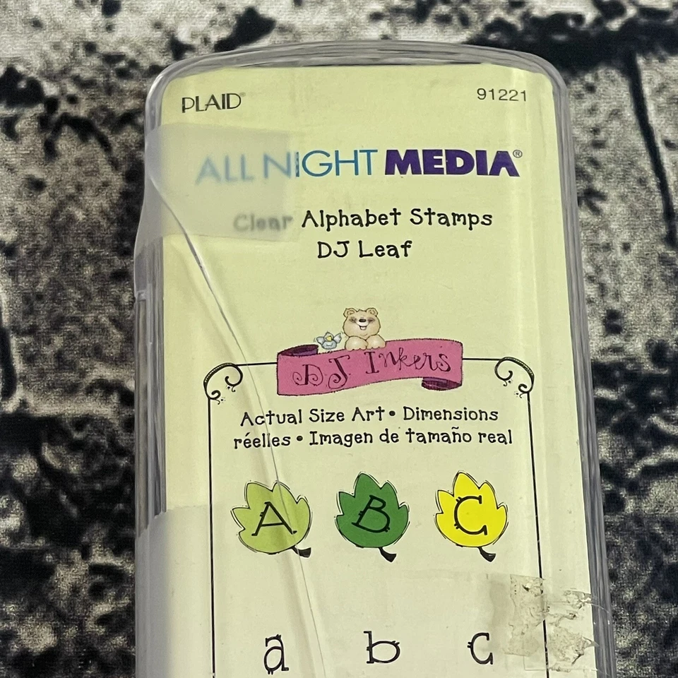 FOLHA DE DJ de mídia xadrez a noite toda selos de alfabeto transparente carimbo artesanal - Imagem 2 de 4