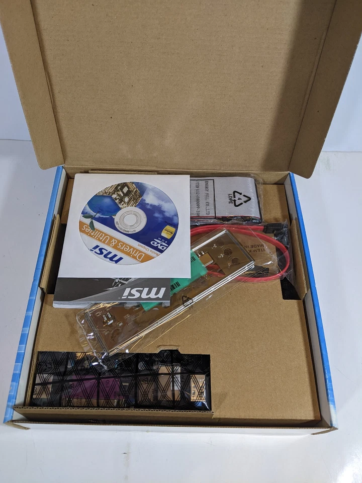 NEW MSI NF725GM-P43 VGA USB 2.0 DDR3 IDE PATA AM3 AMD mATX Micro ATX Motherboard - Image 3 of 4