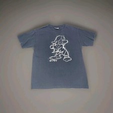 Vintage Grumpy T Shirt Medium Disney World Snow White Seven Dwarfs Black