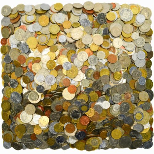 LOT 1 POUND EXOTIC COINS FROM ASIA, AFRICA, OCEANIA & CARIBBEAN, SOUTH AMERICA - 第 1/5 張圖片