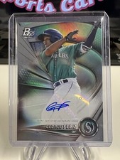 2022 BOWMAN PLATINUM TOP PROSPECT TOP-77 GEORGE FELIZ AUTO SEATTLE MARINERS