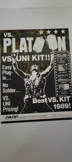Flyer  SUNSOFT    VS.PLATOON  Arcade Video Game advertisement original see pic