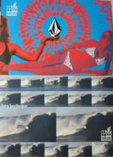 VOLCOM surf 2007 CLAIRE BEVILACQUA 2 Sided Promo Poster Flawless New Old Stock