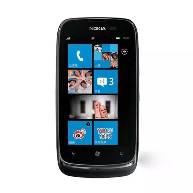 Original Brand New Nokia Lumia 610 3G 3.7" Black Unlocked Smartphone - Boxed - Image 3 of 4