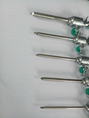 Laparoscopic Trocar With Cannula Pyramidal Tip Multifunction Valve 3mm 5mm 10mm  - Picture 9 of 12