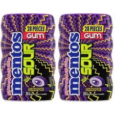 Mentos SOUR GRAPE Sugar-Free Chewing Gum (Pack Of 2)