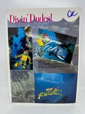 Revista Teenage Mutant Ninja Turtles 1992 original hoja de prueba a todo color TMNT