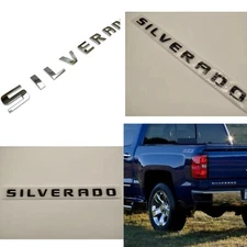 3D Fender Side Tailgate Door Emblem For Silverado 1500 2500HD Letter Nameplate