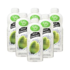 6 Pack - CoCo Joy Natural Coconut Water, 100% Coconut Water, Fresh