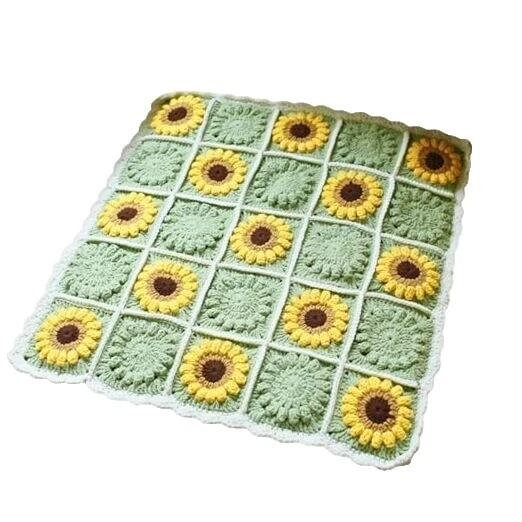 Crochet Floral & Garden Afghans & Throw Blankets