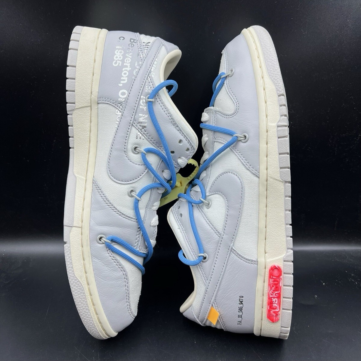 Nike Off-White x Dunk Low Lot 05 of 50 - Size 9.5 195240887945| eBay