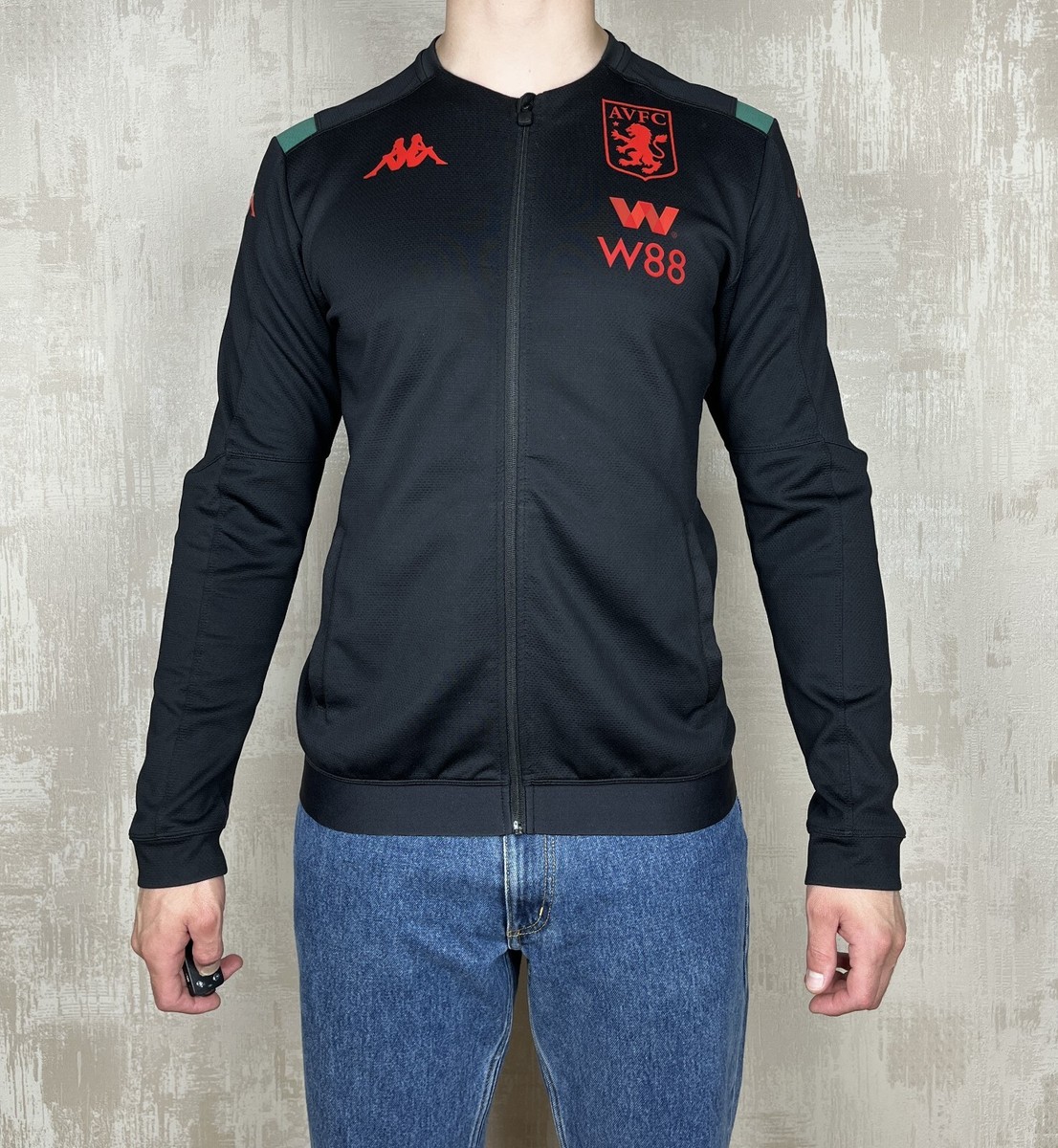 Aston Villa AVFC 2019/20 Training Jacket Kappa Men's Size M Soccer