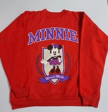 Vintage 90s Disney Minnie Mouse Sweatshirt Size Medium Crewneck