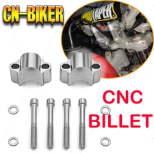 Chrome Handlebar Riser Kit 1 1/8" Bar 30mm Bolt-on Handle Risers MX Motorcycle